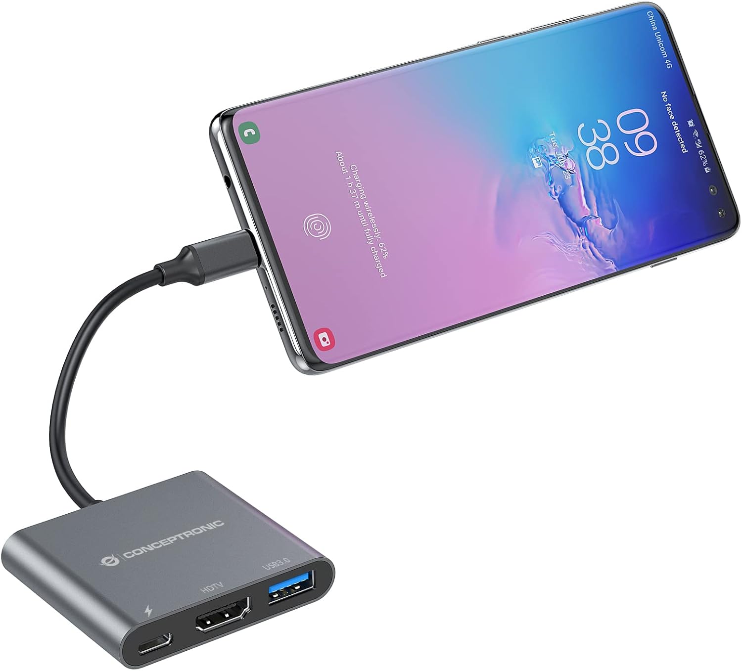 Conceptronic Dock Usb-C->Hdmi,Usb3.0,100Wpd 25Cm S