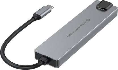 Conceptronic DONN29G Docking Station USB 3.2 Gen 2 6 in 1, 4K60Hz HDMI, USB-A 10Gbps x 2, USB-C 10Gbps, GbE LAN, 140W USB PD 3.1