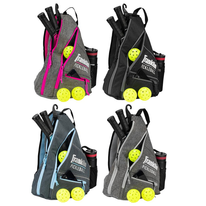 Franklin Sports Pickleball Backpack - Men's & Women's Adjustable Sling Bag - Official U.S. Open Bag