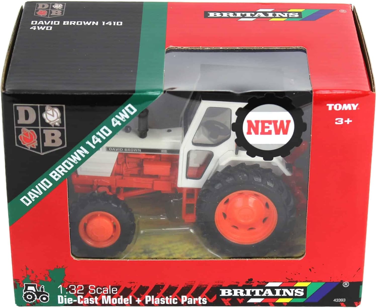 ERTL Britians 1/32 Case David Brown 1410 4WD Tractor 43393