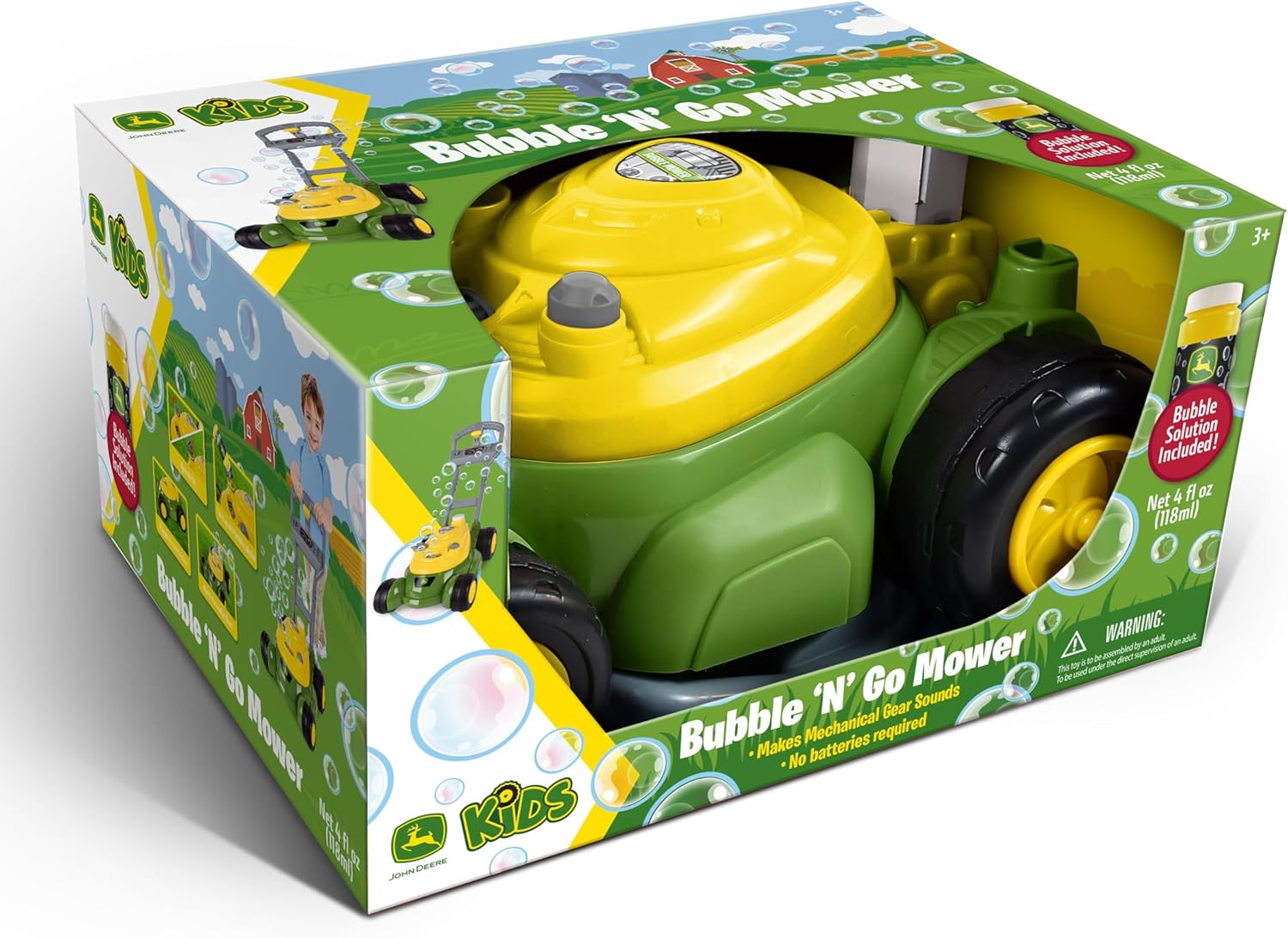John Deere Bubble Mower, Green, Yellow