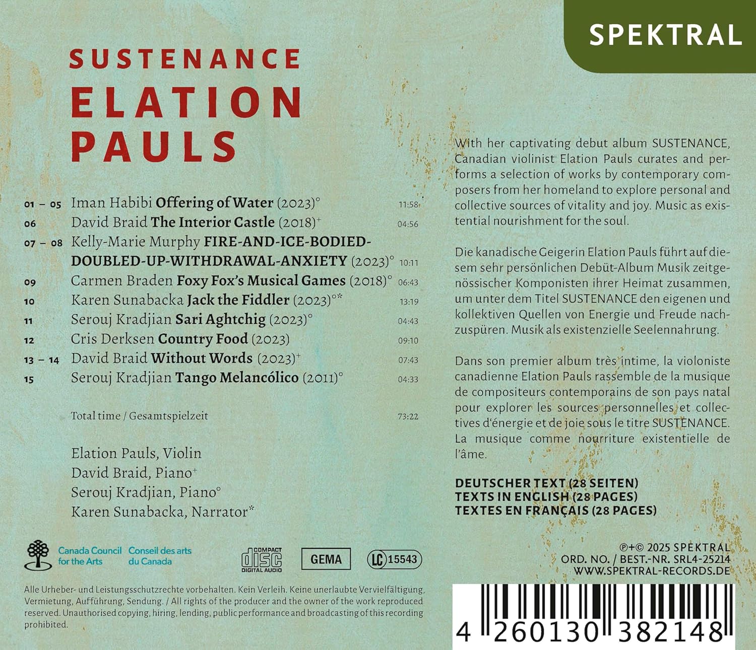 Sustenance - Elation Pauls