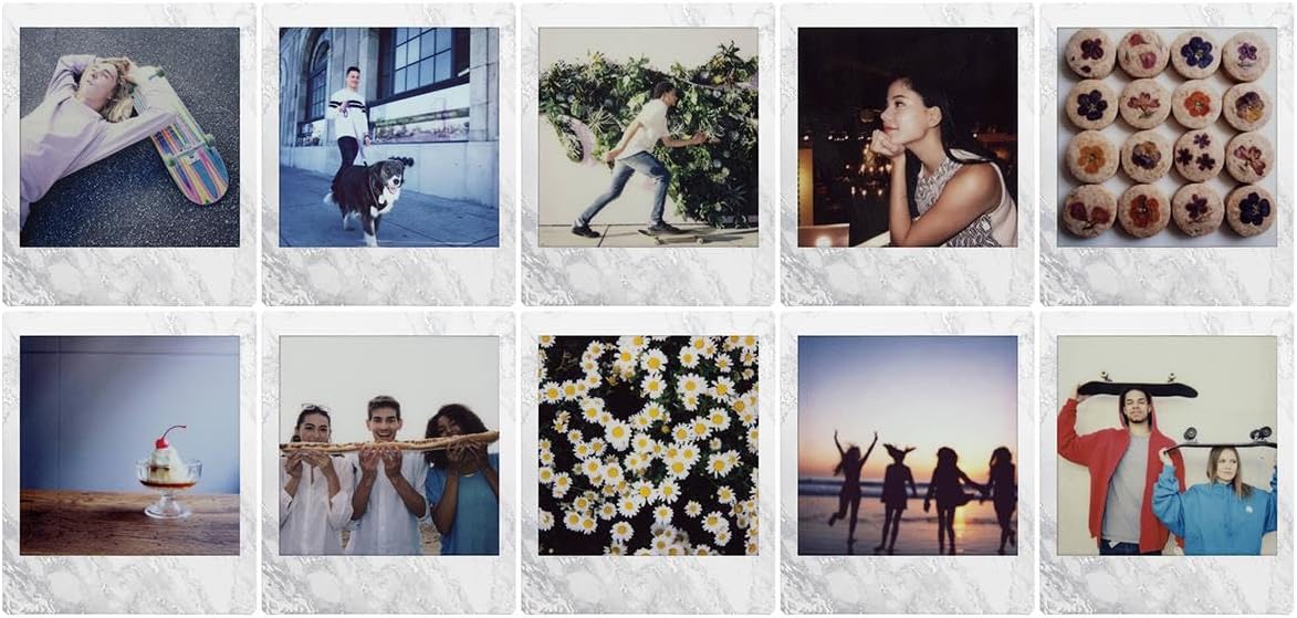 instax Fujifilm SQUARE folie wit marmer (1X10
