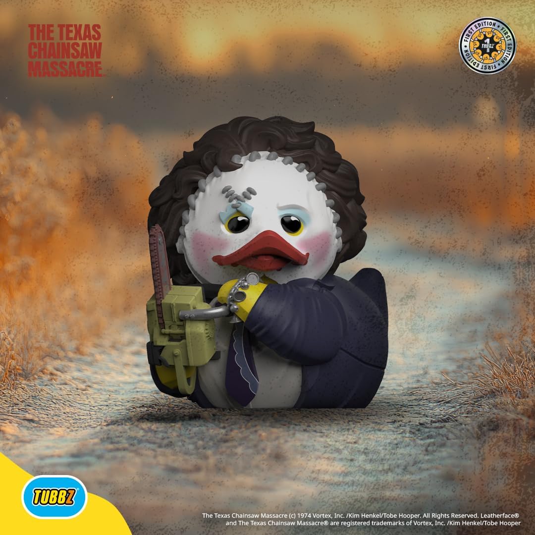 TUBBZ Erstausgabe: Blutgericht in Texas - Hübsche Frau Leatherface als Cosplaying-Gummiente Vinylfigur