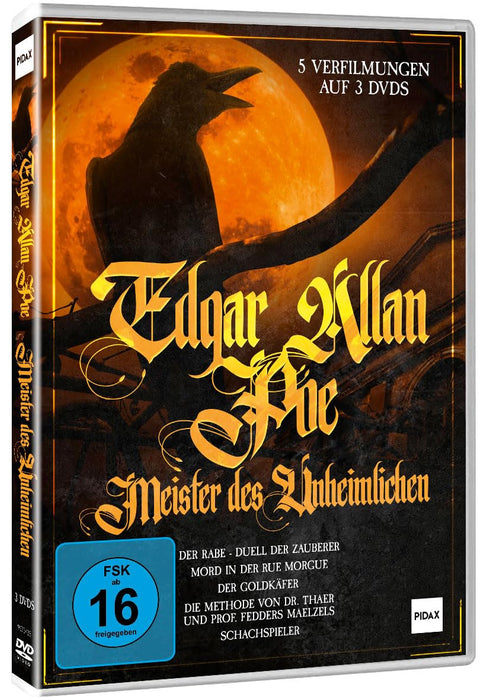 Edgar Allan Poe - Meister des Unheimlichen / Fünf unheimliche Klassiker von Edgar Allan Poe in einer Box