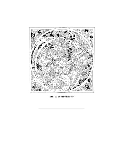 Wunderbare Blütenwelt: Ein Malbuch für das ganze Jahr | Ein Kapitel pro Monat mit hochwertigen Illustrationen von Flora und Fauna passend zur Jahreszeit