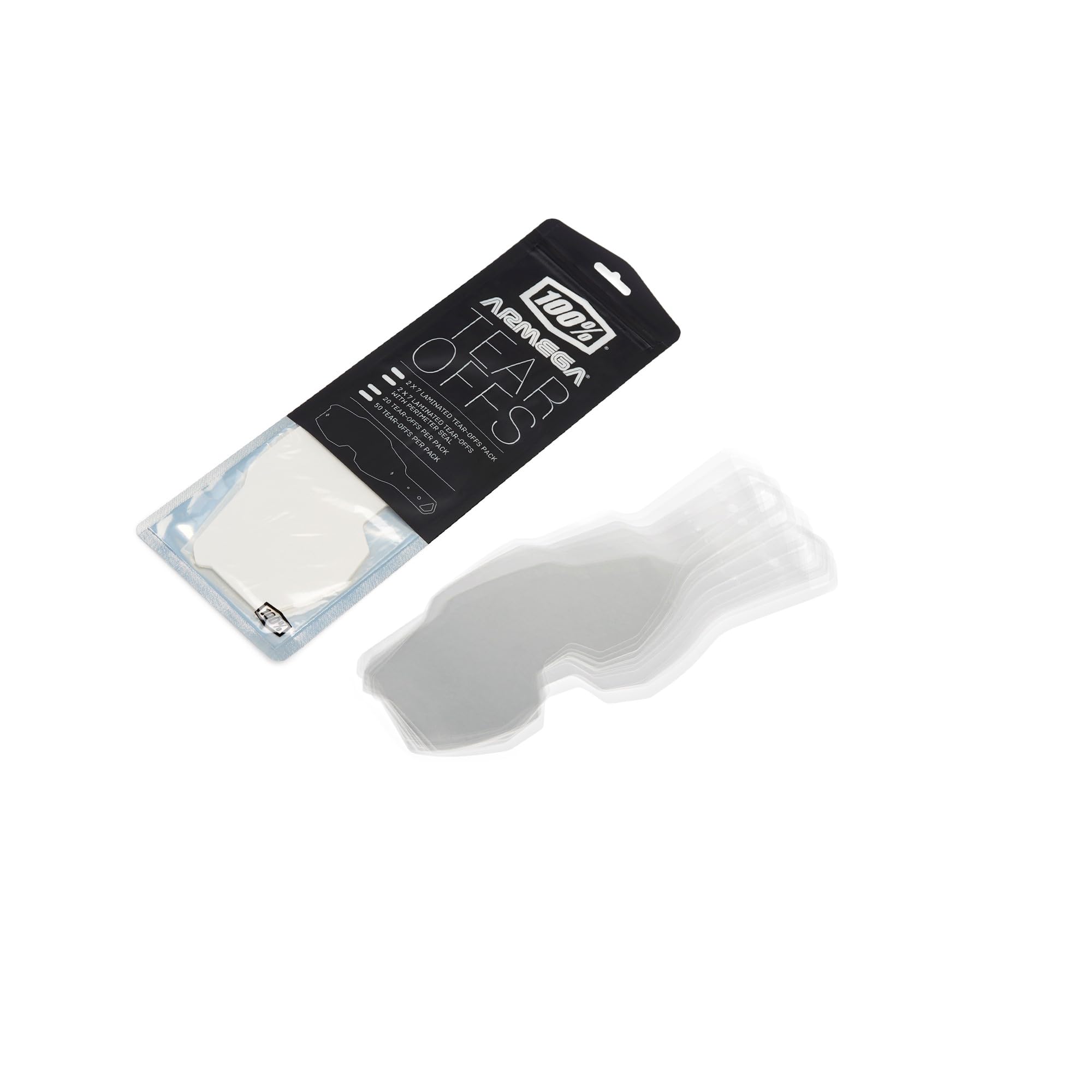 100% Armega Goggle Laminated Tear-Offs