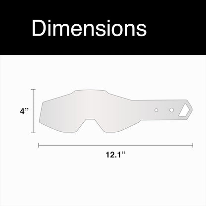 100% Armega Goggle Laminated Tear-Offs