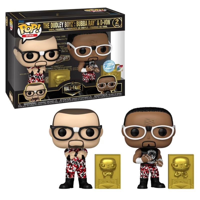 Funko WWE: Hall of Fame - Dudley Boyz Red Camo Pop! 2-Piecs RS