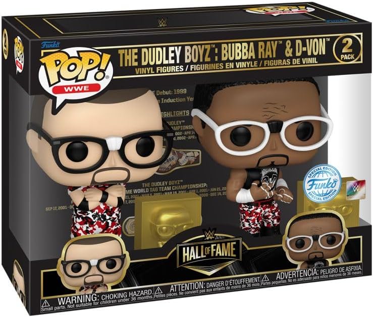 Funko WWE: Hall of Fame - Dudley Boyz Red Camo Pop! 2-Piecs RS