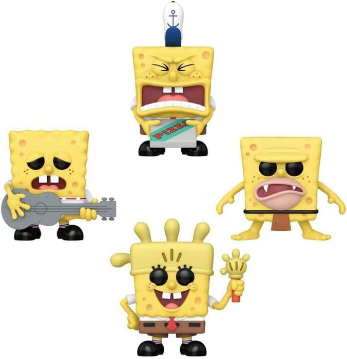 Funko Pop! Spongebob Squarepants - Spongebob Squarepants Glow in The Dark Pop! Vinyl 4-Pack