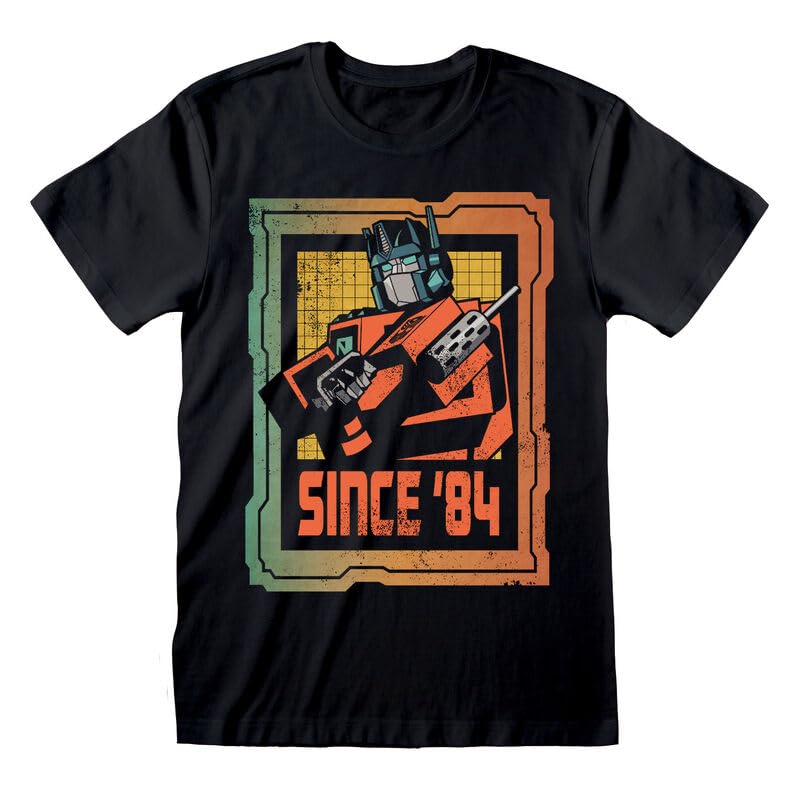 Official Transformers Since 84 Unisex Black T-Shirt, X-Large