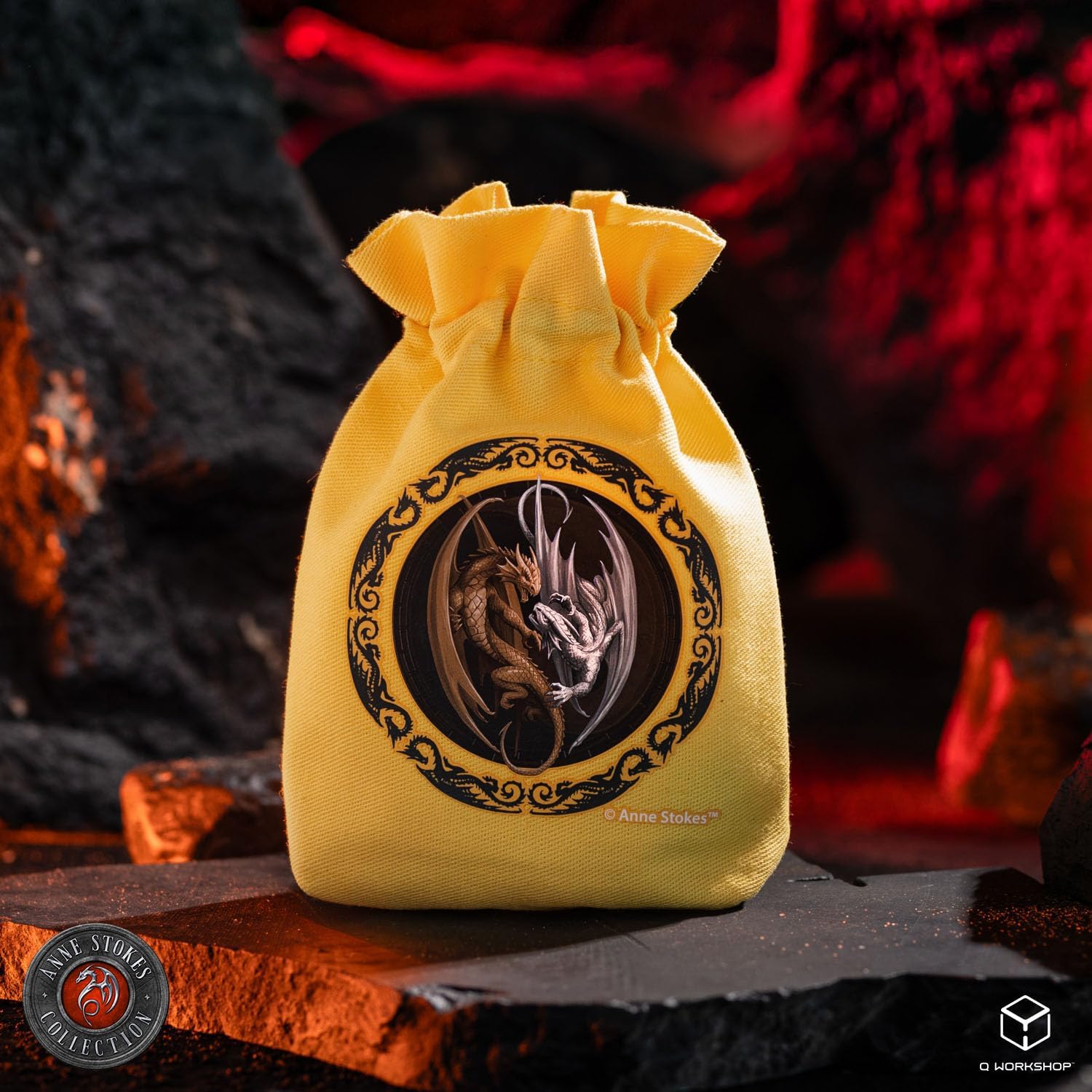 Anne Stokes Dice Pouch Double Dragon