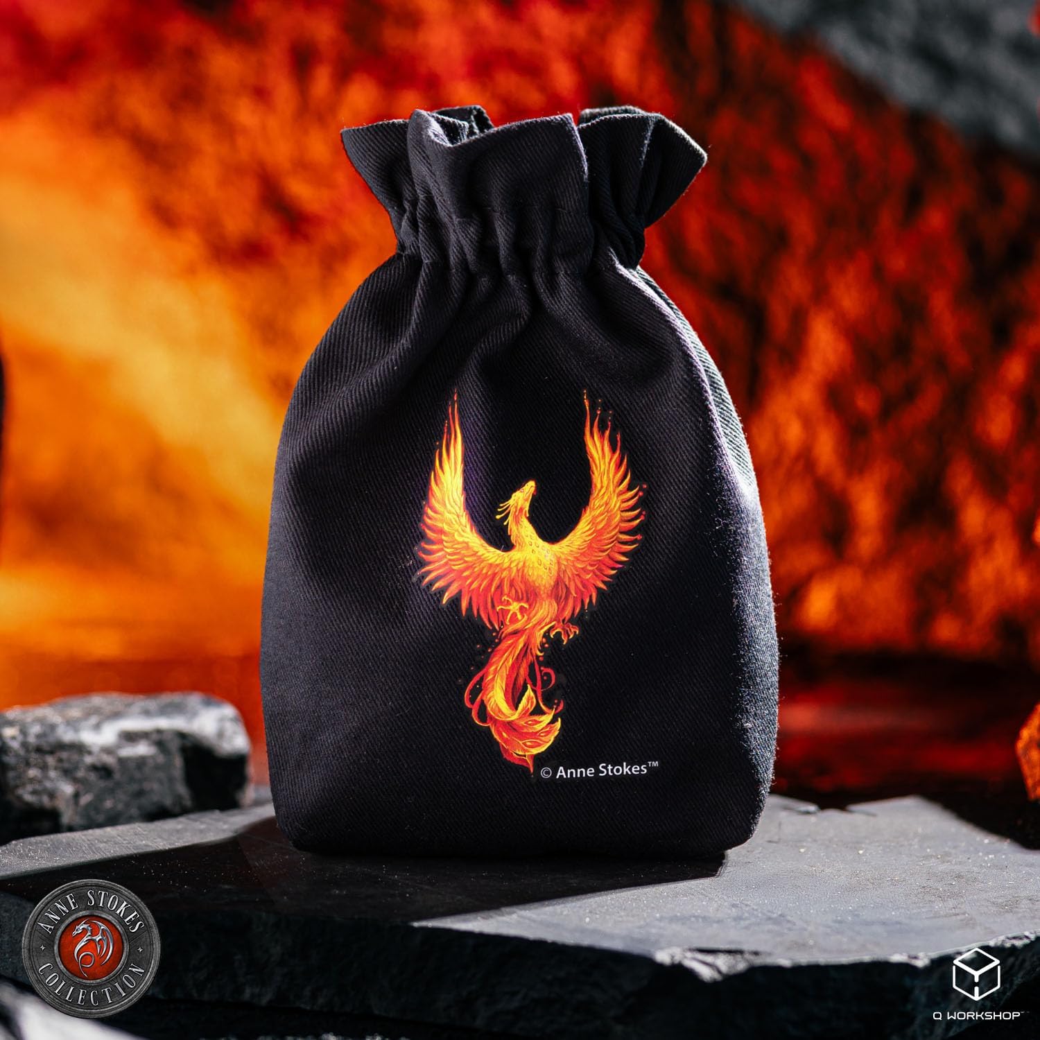 Q-Workshop, Anne Stokes - Custodia per dadi Phoenix