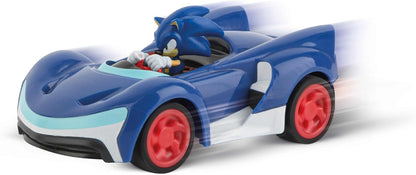 Carrera RC Sonic 370430022 - Team Sonic Racing Mini RC - Sonic With Precise 2.4GHz Control - 1:43 Scale - Up To 5 Kmh - Ready-To-Run, Suitable For Ages 6 Years+