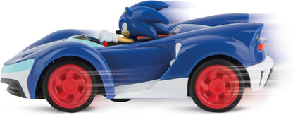 Carrera RC Sonic 370430022 - Team Sonic Racing Mini RC - Sonic With Precise 2.4GHz Control - 1:43 Scale - Up To 5 Kmh - Ready-To-Run, Suitable For Ages 6 Years+