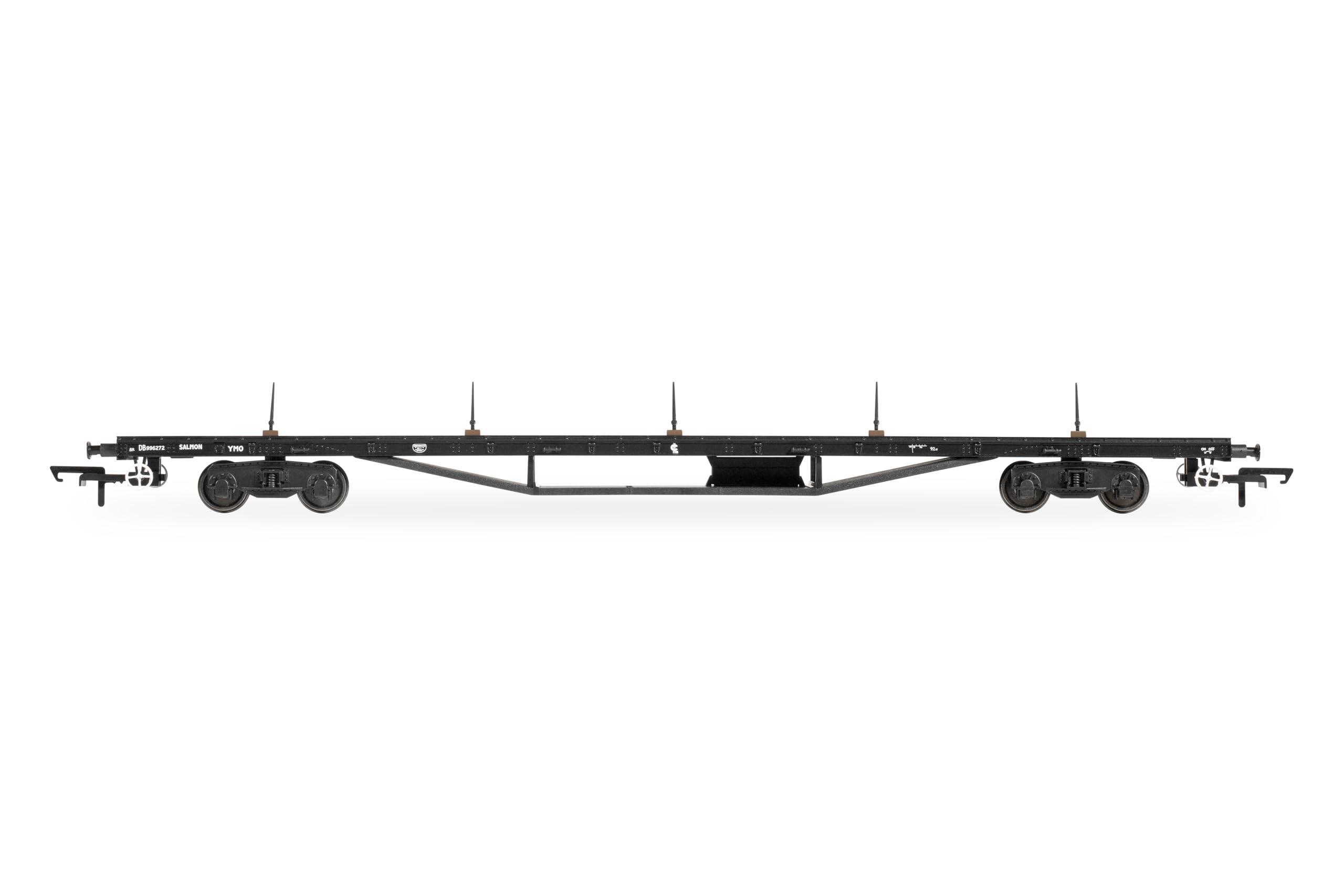 Hornby R60205 BR YMO Salmon Bogie Bolster Wagon - Era 7 Freight Wagons Wagons & Wagon Packs