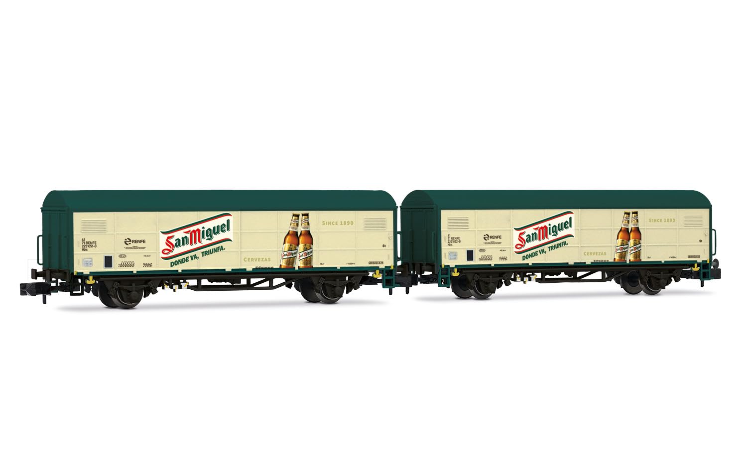 Arnold HN6704 RENFE, 2-unit set JPD Wagons, San Miguel, ép. V Freight Wagon Packs