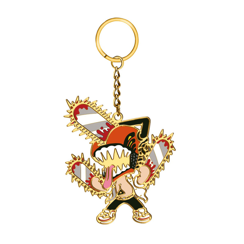Crunchyroll - Chainsaw Man - Chibi Design 4 - Metal Enamel Key Chain - 6 cm - Original & Licensed