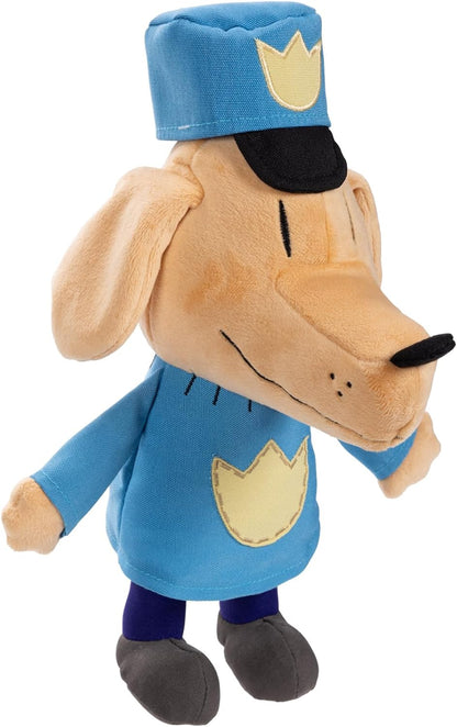 Dog Man Feature Plush by Jakks Pacific - Ears Flip Up and Down, Squeeze Dogman Plush for Fun Sound Effect, Toot! Collect all Dogman Plush, Based on The Dog Man Movie, Inspired by Dog Man Book