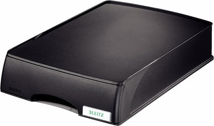 Leitz A4 Letter Tray Drawer Unit, Black, Plus Range, 52100095