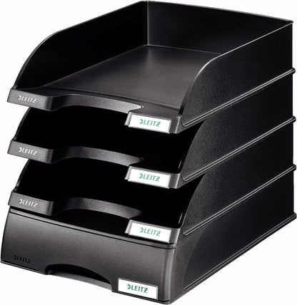 Leitz A4 Letter Tray Drawer Unit, Black, Plus Range, 52100095