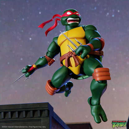 Super7 ULTIMATES! Teenage Mutant Ninja Turtles Raphael - 7" TMNT Action Figure with Accessories Classic Cartoon Collectibles and Retro Toys