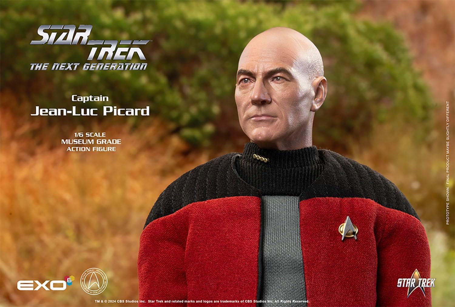 New Star Trek Captain Jean-Luc Picard Captains Jacket Version 1/6 Hyperrealistic Action Figure