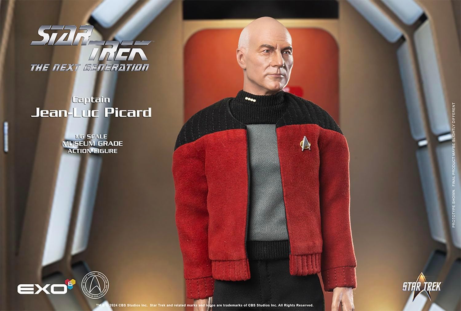 New Star Trek Captain Jean-Luc Picard Captains Jacket Version 1/6 Hyperrealistic Action Figure