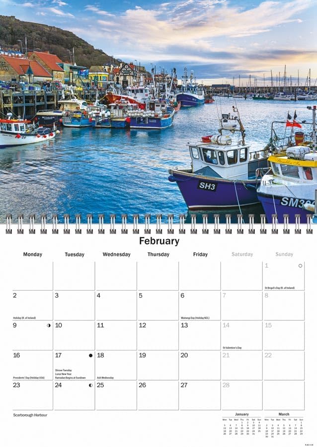 Yorkshire 2026 A5 Wall Calendar