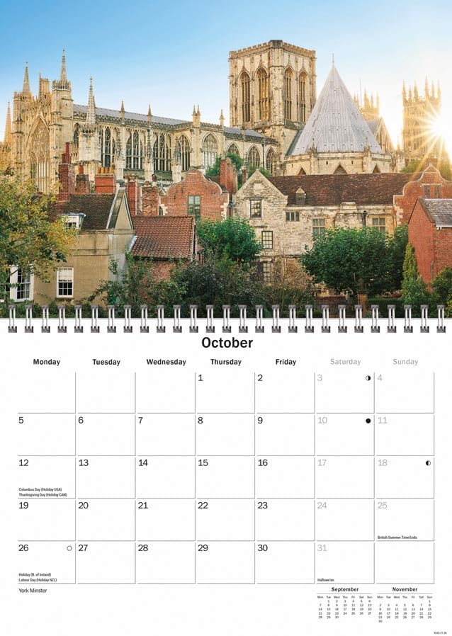 Yorkshire 2026 A5 Wall Calendar