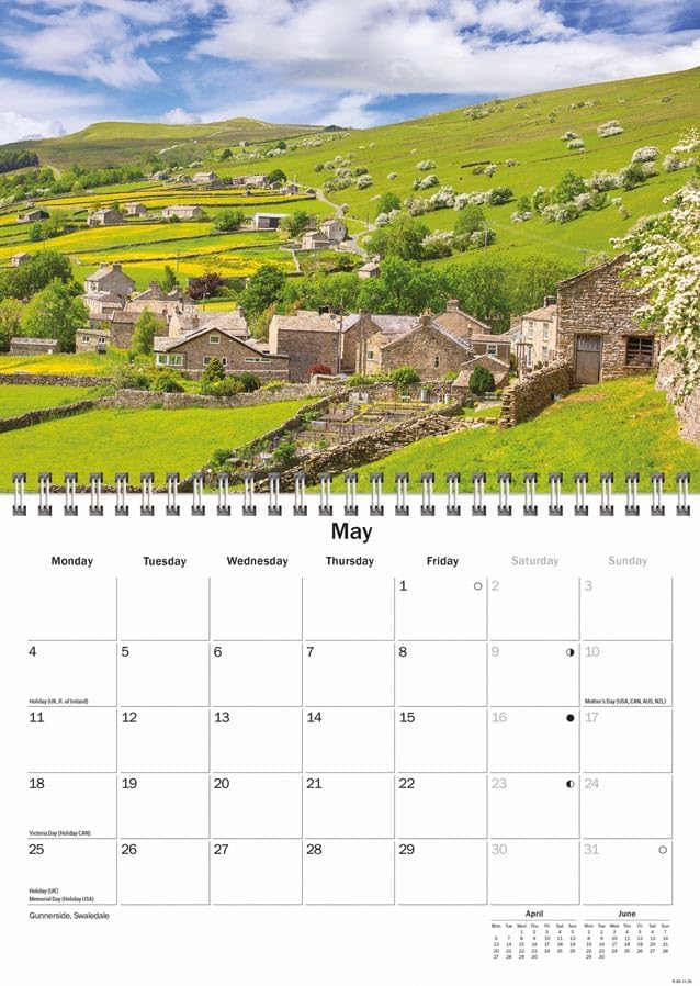 Yorkshire 2026 A5 Wall Calendar