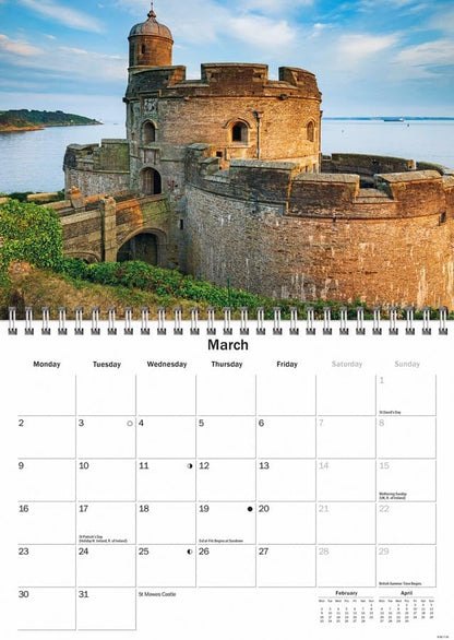 Cornwall 2026 A5 Wall Calendar