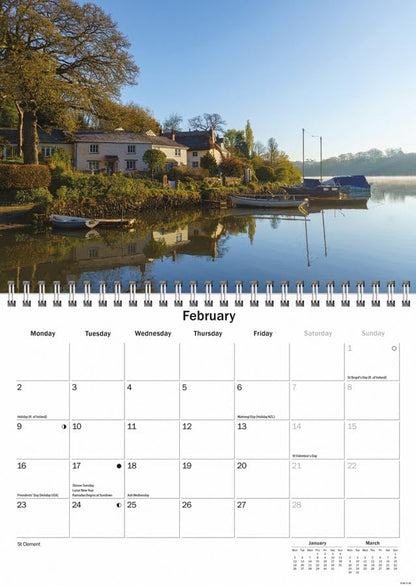 Cornwall 2026 A5 Wall Calendar