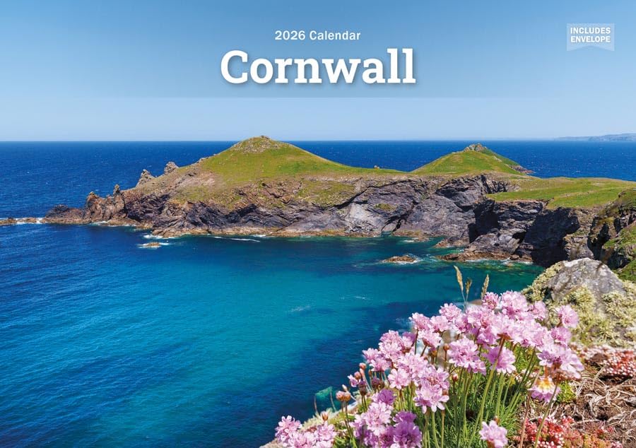 Cornwall 2026 A5 Wall Calendar