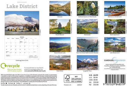 Lake District 2026 A5 Wall Calendar