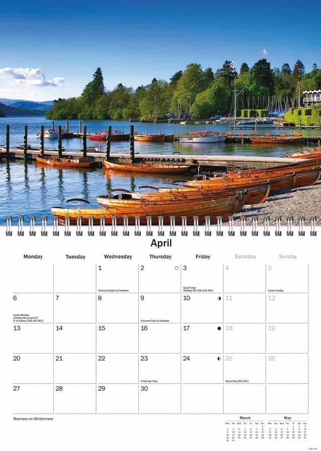Lake District 2026 A5 Wall Calendar