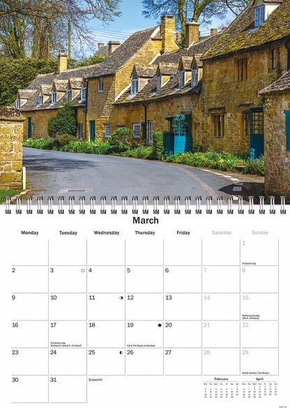 Carousel Worldwide, Cotswolds 2026 A5 Wall Calendar
