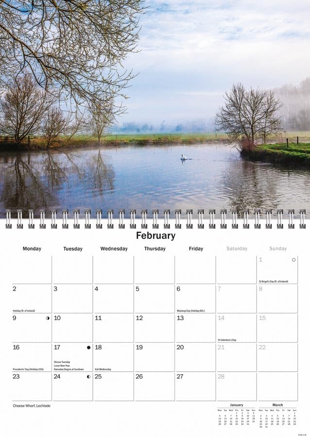 Carousel Worldwide, Cotswolds 2026 A5 Wall Calendar