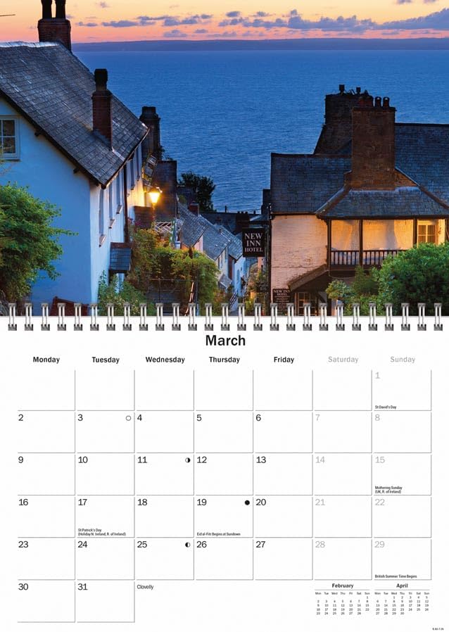 Carousel Worldwide, Devon 2026 A5 Wall Calendar