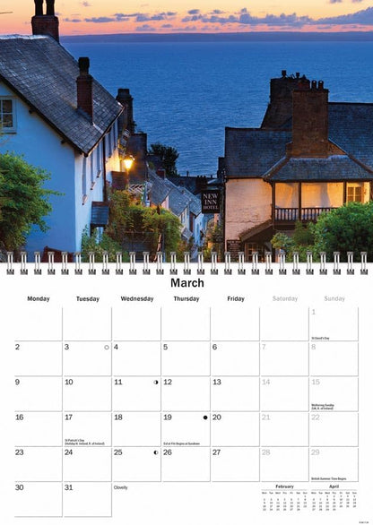Carousel Worldwide, Devon 2026 A5 Wall Calendar
