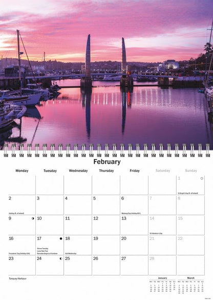 Carousel Worldwide, Devon 2026 A5 Wall Calendar