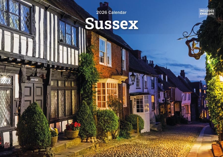 Carousel Worldwide, Sussex 2026 A5 Wall Calendar