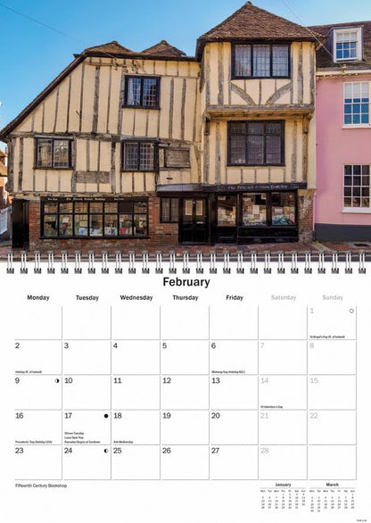 Carousel Worldwide, Sussex 2026 A5 Wall Calendar