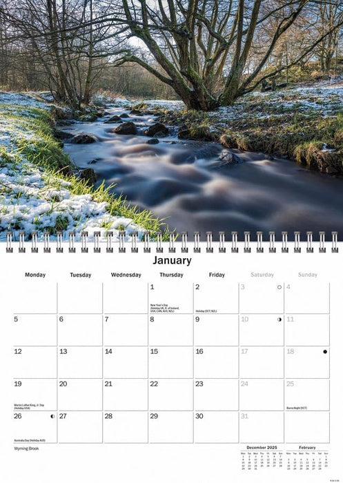Peak District 2026 A5 Wall Calendar