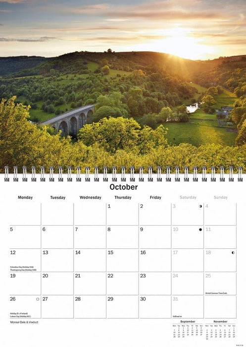 Peak District 2026 A5 Wall Calendar