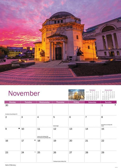 Birmingham 2026 A4 Wall Calendar