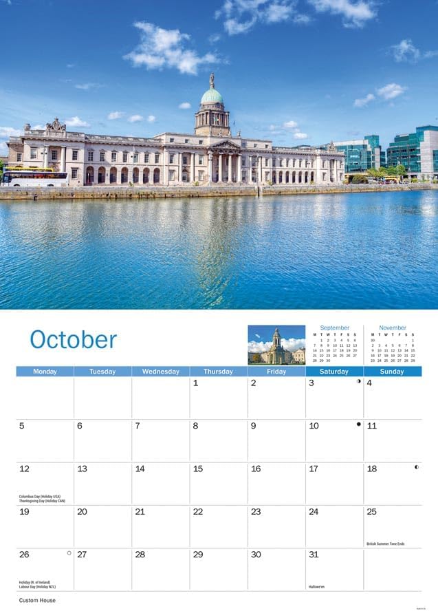 Dublin 2026 A4 Wall Calendar