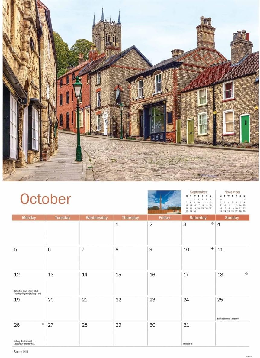 Carousel Worldwide, Lincoln 2026 A4 Wall Calendar