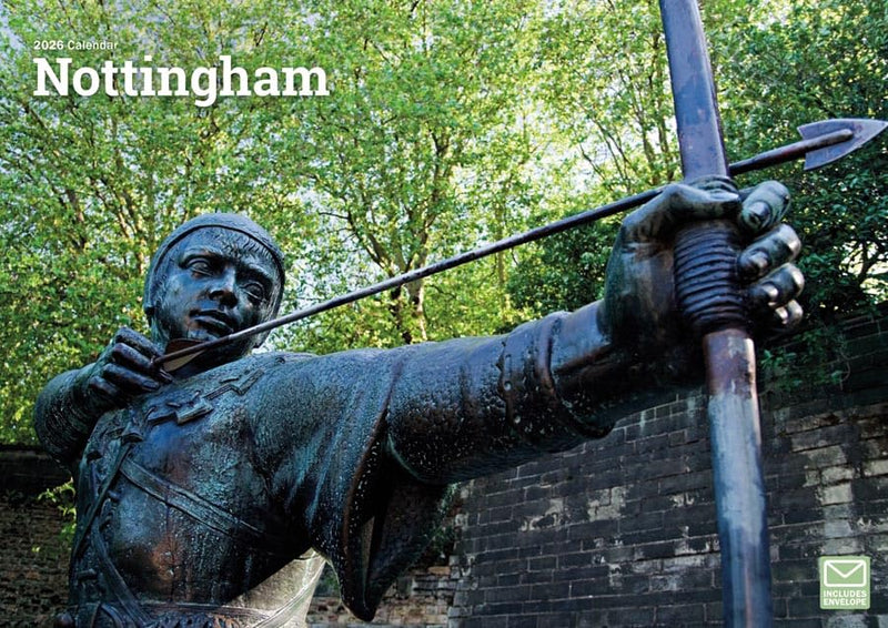 Nottingham 2026 A4 Wall Calendar